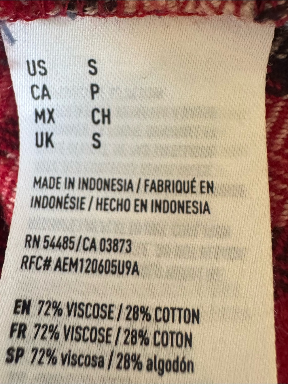 American Eagle Ahh-mazingly Soft Red & Blue Plaid Flannel Top Size Small - Picture 6 of 7